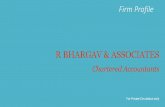 R BHARGAV & ASSOCIATES€¦ · R Bhargav & Associates These services include: • Comprehensive advise on Tax matters, which includes Tax Planning, assistance in tax Compliances and
