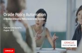 Oracle Policy Automation · Oracle Policy Automation helps across industries Hundreds of customers in over 20 different industries, from large enterprises to small mid-market businesses