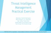 Threat Intelligence Management Practical Exercise · •Single appliance and simple licensing •Uncluttered and intuitive UI: ThreatScape™ •Wire-rate threat detection for complex