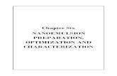 Chapter Six NANOEMULSION PREPARATION, OPTIMIZATION …shodhganga.inflibnet.ac.in/bitstream/10603/43134/10/10_chapter 6.p… · Chapter 6: Nanoemulsion preparation, optimization and