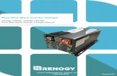 Pure Sine Wave Inverter Charger - renogy.com · any interference. Pure sine wave inverters are in many cases more efficient, allowing users to use less energy and allow for more device