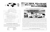 (5 - IEEE Electron Devices Society · IEEE Electron Devices Society Newsletter 3Januaty 1997 ... which provide a more interactive format for considering key issues and trends in the