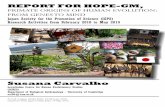 HOPE GM REPORT, PRIMATE ORIGINS OF HUMAN …HOPE GM REPORT, PRIMATE ORIGINS OF HUMAN EVOLUTION: FROM GENES TO MIND Feb. 2010 – May 2010, by Susana Carvalho 4 A) CONFERENCE ORGANIZATION