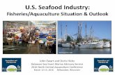 U.S. Seafood Industry - NCRAC · Global Seafood Industry Trends. Population Growth/Demand . 2012: 170 MT of fish produced . 91.3 MT Fisheries; 66.6 MT Aquaculture . 136 MT used for