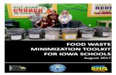 Food Waste Minimization Toolkit for Iowa Schools...FOOD WASTE MINIMIZATION TOOLKIT FOR IOWA SCHOOLS August 2017 Davis County Community School District Photo Credit: Jennifer Trent