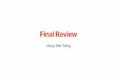 Final Review · 2019-12-03 · Final Review Hung-Wei Tseng. von Neumman Architecture!2 Processor Memory Storage Program 0f00bb27 ...