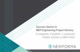 Success Stories In MEP Engineering Project Delivery · Success Stories In MEP Engineering Project Delivery 6 companies. 9 projects. 1 conclusion: Greater success is within reach.