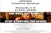 APUSH Content Review Periods 1-9 [1491-2018] · APUSH Content Review Periods 1-9 [1491-2018] This review was created in conjunction with Daniel Jocz’ APUSH Explained video series.