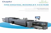 THE INDUSTRY STANDARD FOR FINISHING DIGITALLY PRINTED SHEETS - Neopost … · 2018-05-09 · 600 DIGITAL BOOKLET SYSTEM THE INDUSTRY STANDARD FOR FINISHING DIGITALLY PRINTED SHEETS