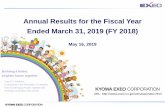 Annual Results for the Fiscal Year Ended March 31, …...Building a better, brighter future together Total ICT Solutions: Contributing to the Realization of a Brighter Future by Bringing