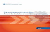 African Continental Free Trade Area · 2018-06-08 · African Continental Free Trade Area: Towards the finalization of modalities on goods - Toolkit Shares of excluded products are