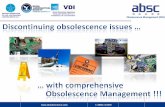 Obsolescence Management (OM) · PROACTIVE OBSOLESCENCE MANAGEMENT Bill of Material Management Material Risk Index Health Monitoring Component Availability Figure: B. Bartels –ABSC