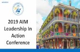 2019 AIM Leadership In Action Conference · Leadership in Action Conference Association of Immunization Managers (AIM) New Orleans, LA December 10, 2019. No conflicts to disclose.