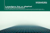 Leaders for a digital transformation - Korn Ferry · Digital transformation leaders. Talent that is born digital versus those who go digital often pursue different roles and professional