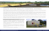 WASTE WATER QUALITY CONTROL SYSTEMS - SICE · Water Treatment Plants (WWTP) with a system able to realize and monitor continuous analysis of several physicochemical parameters in