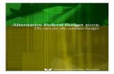 Alternative Federal Budget 2003: The Cure for the Common ......just that. The federal deficit was eliminated between 1993 and 1998, mainly by cut-ting services and transfers to people,