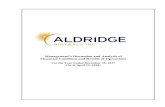 Management’s Discussion and Analysis of Financial ...s1.q4cdn.com/788688556/files/doc_downloads/2018/... · Aldridge Minerals Inc. Management’s Discussion and Analysis – April