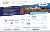 Moscow Refining, Gas & Petrochemicals Week · - Global and regional outlook & development trends in refining - Automotive electrification,engine efficiency improvement, growth of