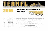 ANNUAL CHAIRMAN’S AWARD - Teamfl5 Odebrecht Miami Dade Expressway SR 836-28 Ultimate Project 6 Transcore THEA's Innovative Approach to Tolling Operational Back-Office System 7 Volkert