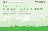 Smart and sustainable cities - University of Reading...He is contributing to the UK BIS Future Cities Foresight Programme, and he is a member of the international scientific committee
