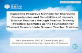 Inspecting Proactive Methods for Improving Competencies and … · 2019-02-10 · professional schools for teacher education National training Prefectural and regional board of education