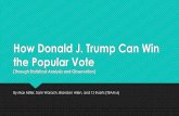 How Donald J. Trump Can Win the Popular Vote · Conclusion: Quantitatively: Hillary Clinton wins the election by 4% based off of metrics analyzed through IBM Watson Analytics. Qualitatively: