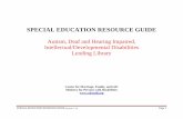 SPECIAL EDUCATION RESOURCE GUIDE · SPECIAL EDUCATION RESOURCE GUIDE (Revised 11-15) Page 2 SPECIAL EDUCATION RESOURCE GUIDE Curriculum Resources . Autism CURRICULUM RESOURCES DESCRIPTION
