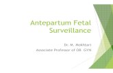 Antepartum Fetal Surveillance - iums.ac.irvct.iums.ac.ir/uploads/nst.pdf · Antepartum Fetal Surveillance Associate Professor of OB GYN Dr. M. Mokhtari. Primary Goal The primary goal