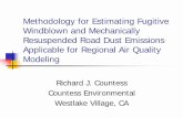 Methodology for estimating fugitive windblown and ......Methodology for estimating fugitive windblown and mechanically resuspend ed road dust emissions applicable for regional air