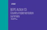 BEPS Action 13 - KPMG · 2020-05-22 · Title: BEPS Action 13: Country Implementation Summary Author: KPMG International Subject: This document provides an overview of countries that