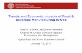 Trends and Economic Impacts of Food & Beverage ...publications.dyson.cornell.edu/outreach/outlook/2017/...Trends and Economic Impacts of Food & Beverage Manufacturing In NYS Todd M.