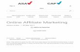Online Afliate Marketing - Clifton Davies …cliftondavies.com/wp-content/uploads/2017/03/ASA-CAP...content, and blog posts (Club Website Ltd, 8 January 2014; JC Inc t/a justcloud.com,