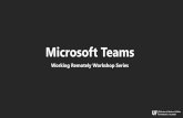 Microsoft Teams · 2020-05-05 · Housecleaning • Open Microsoft Teams on your computer. We’ll use during the hands -on demo. • Please mute your mics until you’re ready to