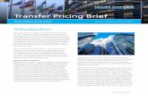 Transfer Pricing Brief - Moore Global · Country-by-Country Reporting Final Report (BEPS Action 13) issued in October 2015, and includes the requirement to prepare a master file,