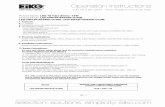 EiKa- Operation Instructions · 2017-12-04 · EiKa-Operation Instructions CERTIFIED GREEN LED TB Tube Lights -Direct Replacement & By Pass ... RISH OF FIRE, USE ONLY IN PLACE OF