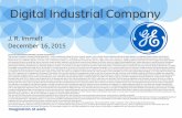 Digital Industrial Company - General Electric...Digital Industrial Company CAUTION CONCERNING FORWARD-LOOKING STATEMENTS: This document contains "forward-looking statements" – that