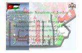 Hashemite Kingdom of Jordan Integrated Water Resources Management ... · Integrated Water Resources Management: Programs and Plans Indicators related to Integrated Water Resources