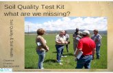 Soil Quality Test Kit what are we missing? · < 9.5 Very low soil activity Soil is very depleted of available OM Ver rapid and has little biological activity. Mod. low soil activity