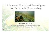 Advanced Statistical Techniques for Economic Forecastingagecon2.tamu.edu/people/faculty/capps-oral/Seminars/NABE... · 2010-06-29 · Advanced Statistical Techniques for Economic