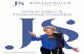 Online Video & Photoshoot Checklist - Recalibrated Living€¦ · Online Video & Photoshoot Checklist . Checklist to Maximize Your Video/Photo Shoot A digital ﬁrst impression happens