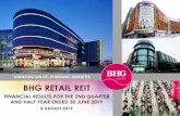 CREATING VALUE. PURSUING GROWTH. BHG RETAIL REITbhgreit.listedcompany.com/newsroom/2Q2019-Results-Presentation.pdf · BHG RETAIL REIT FINANCIAL RESULTS FOR THE 2ND QUARTER AND HALF