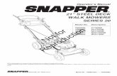 21” STEEL DECK WALK MOWERS SERIES 20 · 2015-08-28 · Troubleshooting Warranties Table of Contents ... Slopes are a major factor related to slip and fall acci-dents, which can