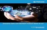 Emerging Open and Standard Protocol Stack for IoT - Mphasis · 2019-03-15 · Mphasis 3 Network / Link Layer IEEE 802.15.4 IEEE 802.15.4 is a standard for wireless communication that