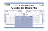 2013 Spring ELPA Guide to Reports - Michigan...81. CS* 68. English Language Proficiency Assessment. OVERALL PERFORMANCE LEVEL: ADVANCED PROFICIENT. STATE DEMOGRAPHIC REPORT LEVEL IV