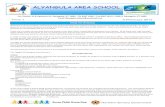 ALYANGULA AREA SCHOOL...ALYANGULA AREA SCHOOL We Learn For Life nr Flinders St & Ayawarra r, Alyangula, NT, 0885 —Ph 8987 6366—Fax 8987 6014—PM 3, Alyangula, NT, 0885 Email Alyangula.admin@ntschools.net
