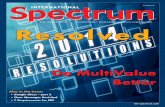 i Resolved - International Spectrum€¦ · InternatIonal ThE MulTivaluE TEchnology MagazinE i January/FEbruary 2014 Spectrum ® intl-spectrum.com $7.00 U.S. Resolved Do MultiValue