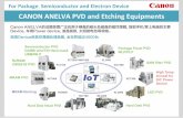 CANON ANELVA PVD Equipments...38% reduction 200nm 19.3g/cm3 Larger W Grain Size 1 4 2’ 3 2,& 3 PP ,& 3 PP Hard Disk Head PVO Hard Disk PVO DARM wire/TiN UBM/WLP ...