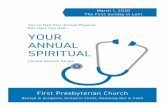 First Presbyterian Church ... First Presbyterian Church March 1, 2020 WELCOME Welcome to all who are