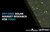 OFF-GRID SOLAR MARKET RESEARCH FOR TOGO - Lighting Global · Potential market An affordability analysis shows that at 160 FCFA/day (the entry price of BBOXX’ssolar home product