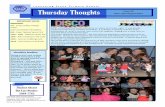 Thursday Thoughts Date: 31st August 2017 Issue 26...Thursday Thoughts L a u n c h i n g P l a c e P r i m a r y S c h o o l Issue 26 Date: 31st August 2017 Student Absent Hot Line